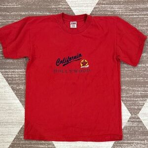 California Hollywood Tourist Tee Large Embroidered